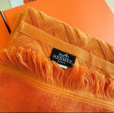 wholesale quality hermes cut pile jacquard bath towel